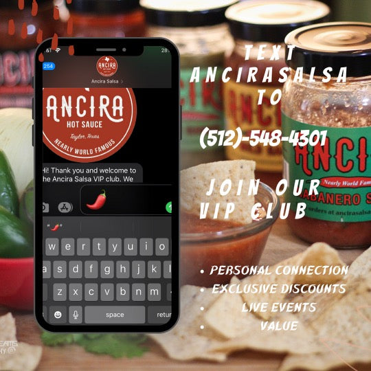 Join the Ancira Salsa VIP Club TODAY! 512-548-4301