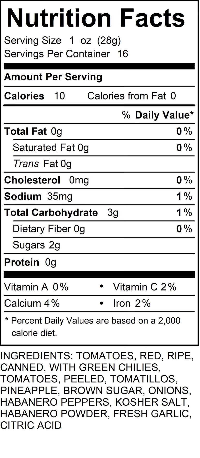 **NEW** Pineapple Habanero Salsa