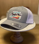 Heather Gray 90's Inspired Ancira Salsa Logo Snapback